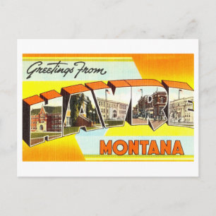 Vintage Greetings from Havre, Montana, Postcard