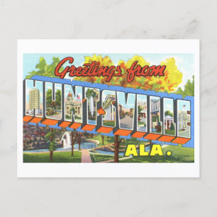 Vintage Greetings from Huntsville, Alabama Postcard