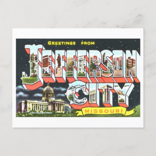Vintage Greetings from Jefferson City, Missouri, Postcard