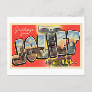 Vintage Greetings from Joliet, Illinois Postcard