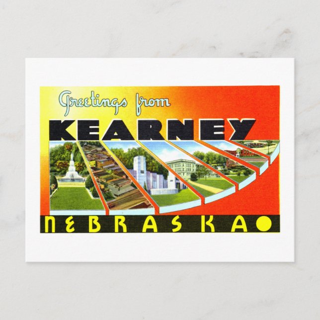 Vintage Greetings from Kearney, Nebraska, Postcard (Front)