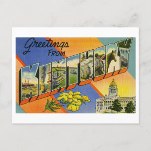 Vintage Greetings from Kentucky Postcard