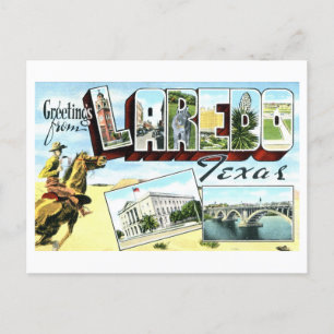 Vintage Greetings from Laredo, Texas Postcard