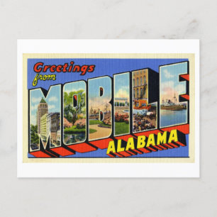 Vintage Greetings from Mobile, Alabama Postcard