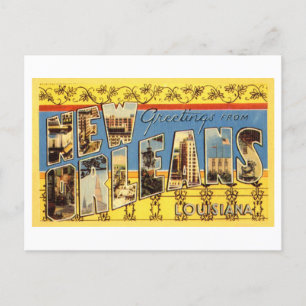 Vintage Greetings from New Orleans, Louisiana Postcard