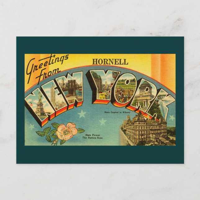 Vintage Greetings from New York Postcard (Front)