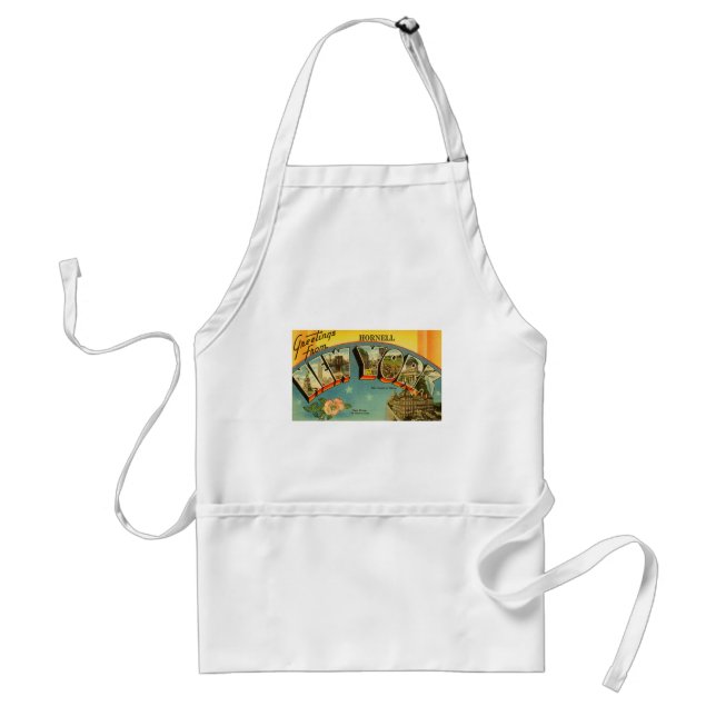 Vintage Greetings from New York Standard Apron (Front)