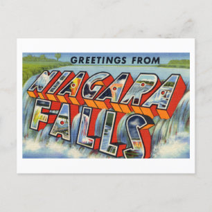 Vintage Greetings from Niagara Falls Postcard