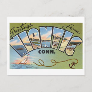Vintage Greetings from Niantic, Connecticut Postcard