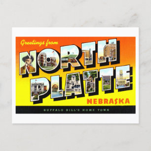Vintage Greetings from North Platte, Nebraska, Postcard