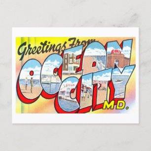 Vintage Greetings from Ocean City, Maryland, Postcard