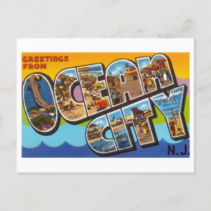 Vintage Greetings from Ocean City, New Jersey Postcard