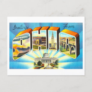 Vintage Greetings from Ohio Postcard
