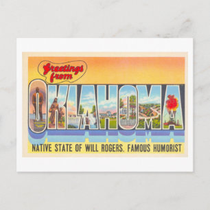 Vintage Greetings from Oklahoma Postcard