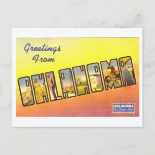 Vintage Greetings from Oklahoma Postcard