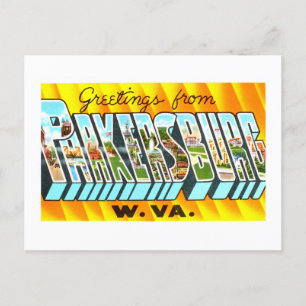 Vintage Greetings from Parkersburg, West Virginia, Postcard