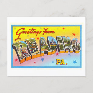Vintage Greetings from Reading, Pennsylvania Postcard