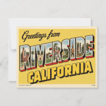 Vintage "Greetings from Riverside, California"