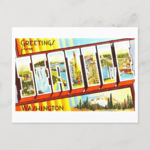 Vintage Greetings from Seattle, Washington Postcard