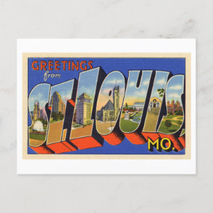 Vintage Greetings from St. Louis, Missouri Postcard