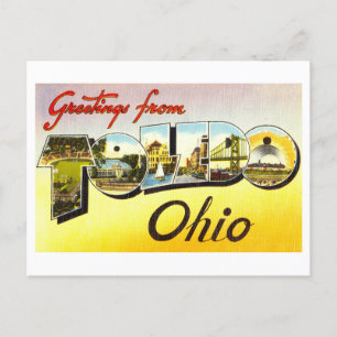 Vintage Greetings from Toledo, Ohio Postcard