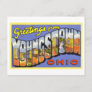 Vintage Greetings from Youngstown, Ohio Postcard