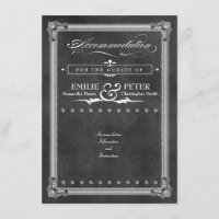 Vintage Grey Damask Poster Style Accommodations