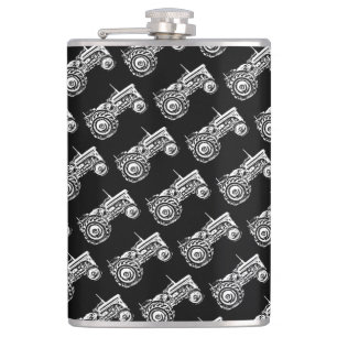 vintage Grey massey fergison tractor Hip Flask