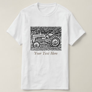 Vintage Grey massey fergison tractor photo T-Shirt