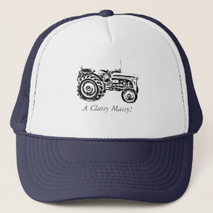 vintage Grey massey fergison tractor Trucker Hat