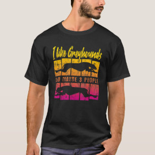 Vintage Greyhound Dog Sunset T-Shirt