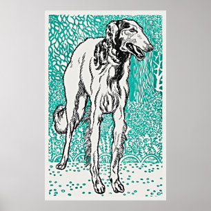 Vintage Greyhound Poster - Retro Elegance