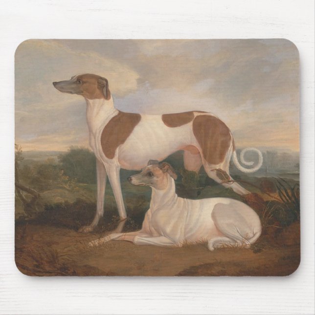 Vintage Greyhounds Mouse Mat (Front)