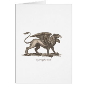 Vintage griffin (gryphus greiff) illustration.