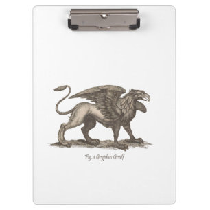 Vintage griffin (gryphus greiff) illustration. clipboard