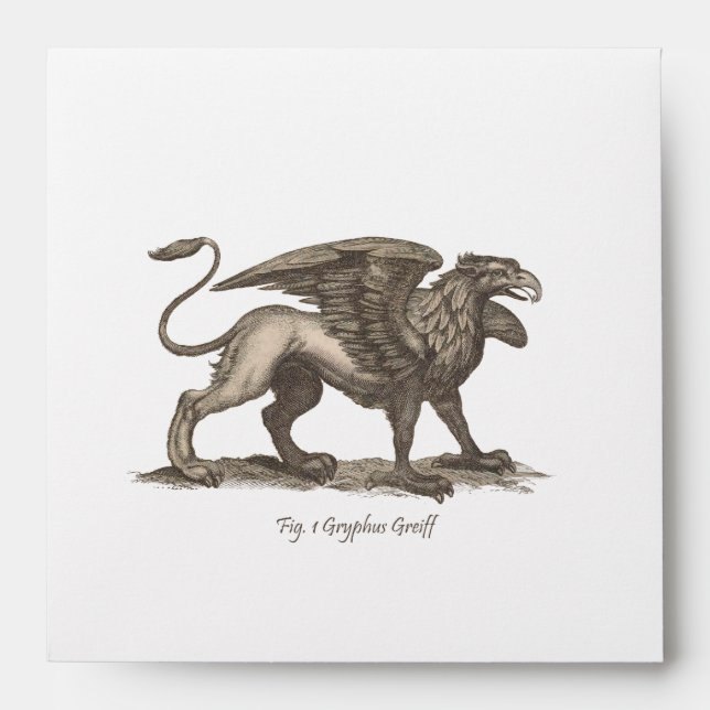 Vintage griffin (gryphus greiff) illustration. envelope (Front)