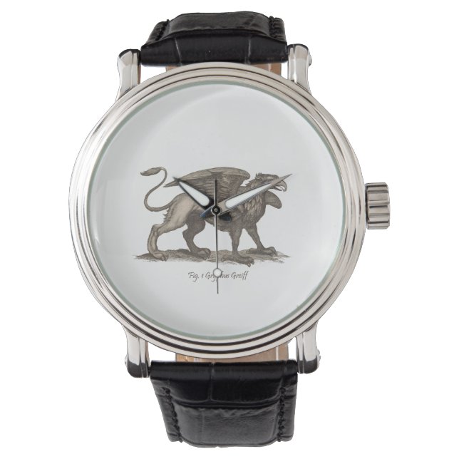 Vintage griffin (gryphus greiff) illustration. watch (Front)