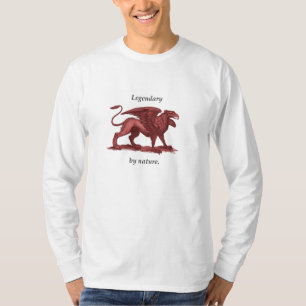 Vintage griffin illustration, legendary by nature T-Shirt