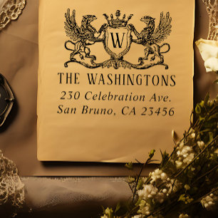 Vintage Griffins Monogram Name & Return Address Self-inking Stamp