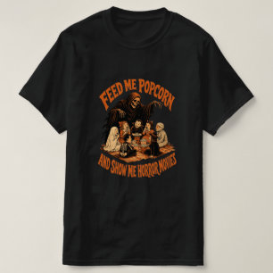 Vintage Grim Reaper Horror Movie Halloween T-Shirt