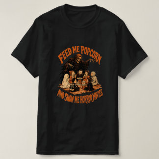 Vintage Grim Reaper Horror Movie Halloween T-Shirt