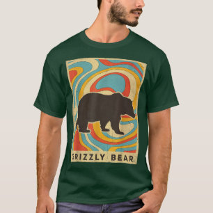 Vintage Grizzly Bear Lover Animal Retro Style T-Shirt