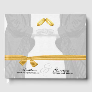 Vintage Grooms Wedding Day Guest Book