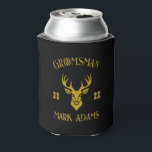Vintage Groomsmen Best Man Gift Wild Deer Head Can Cooler<br><div class="desc">Celebrate your special day with this exquisite Victorian-inspired Groomsmen Gifts, the perfect blend of classic elegance and contemporary flair. These meticulously designed merchandises are a customised and personalised gift that adds a touch of sophistication to weddings, bachelor parties, engagement parties, and beyond. Each product can be personalised with your groomsmen's...</div>