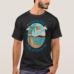 Vintage  Groovy Coastal Cali Beach Summer Vacation T-Shirt