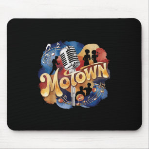 Vintage Groovy Motown Music Watercolor Art  Mouse Mat