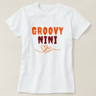 Vintage Groovy Nana Heart Lover Crop Top