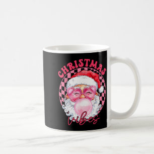 Vintage Groovy Santa Claus Christmas Vibes Womens  Coffee Mug