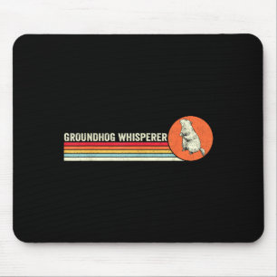 Vintage Groundhog Whisperer Ground Hog Day Men Wom Mouse Mat