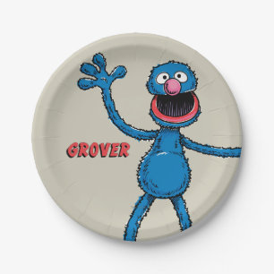 Vintage Grover Paper Plate